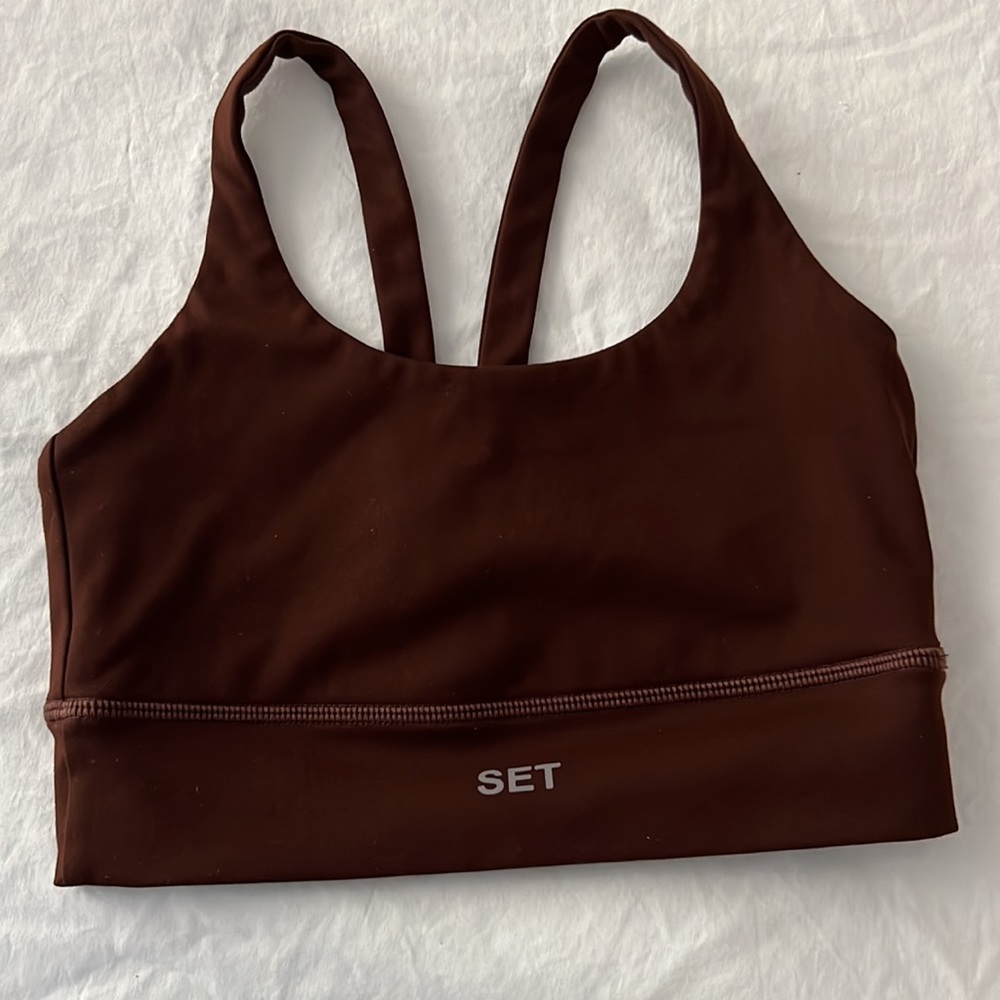 Set Active Luxform Scoop Y Bra in Coco XS